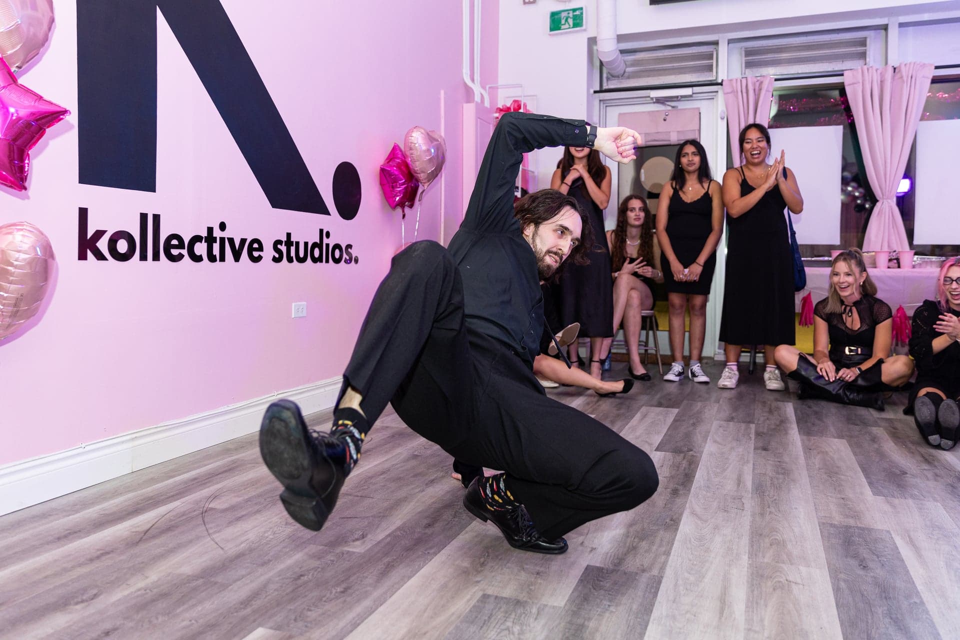 Dancer performing at Kollective Studios